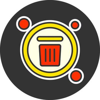 Eliminar botón navegación gris circulo icono vector