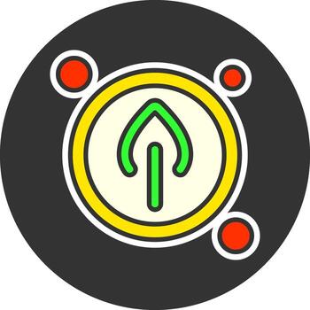 Battery Saver Button Navigation Grey Circle Icon vector