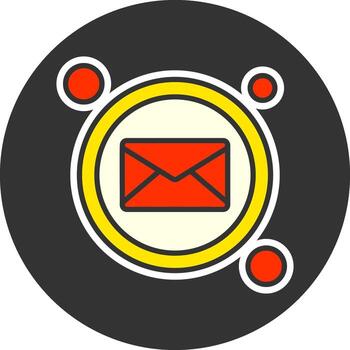 Mail Button Navigation Grey Circle Icon vector