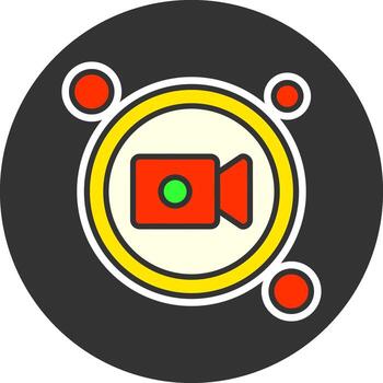 grabar botón navegación gris circulo icono vector