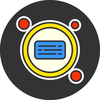 Captions Button Navigation Grey Circle Icon vector