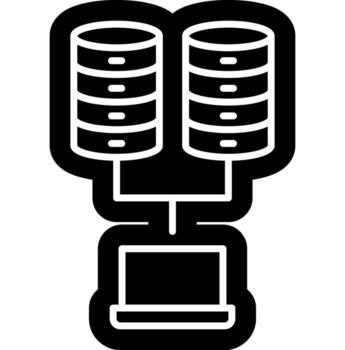 datos impulsado nube icono vector