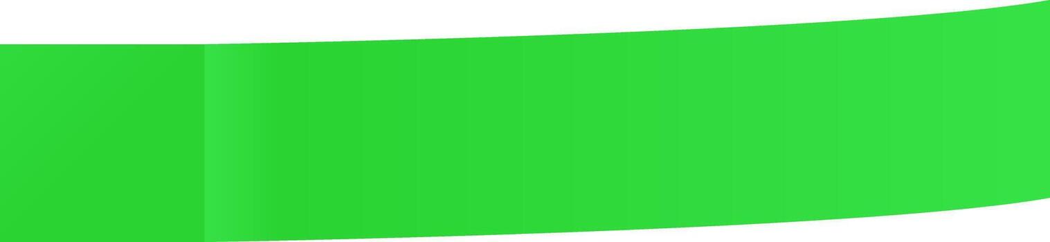 Vibrant green rectangular banner with curved edges filling the entire frame, creating a striking and visually appealing graphic element perfect for various digital applications vector