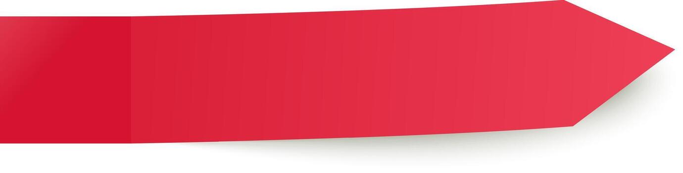 rojo flecha señalando bien, presentando un sutil sombra efecto, representando dirección, progreso, y movimiento dentro un limpio, minimalista diseño estético vector