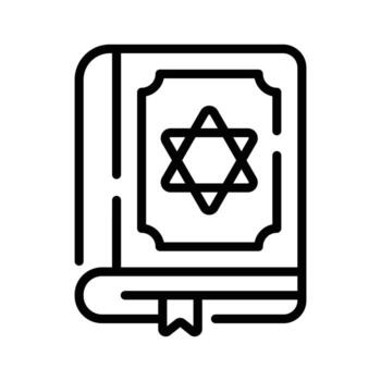 Easy to use linear icon of open archaeology book vector