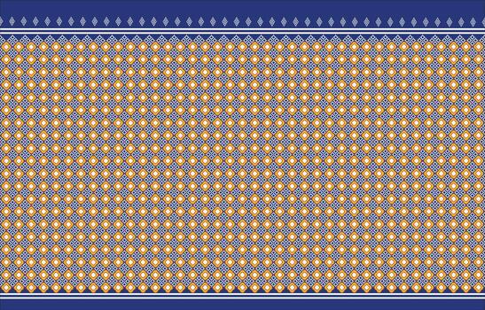 Design fabric pattern zigzag square blue background for printing vector