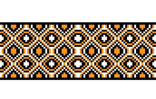 Seamless square fabric pattern for printing vector