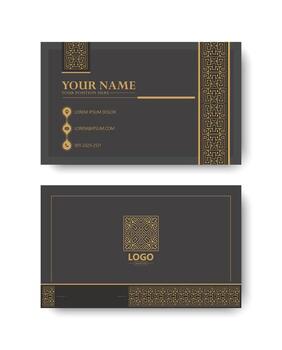 elegante geométrico modelo negocio tarjeta diseño con corporativo identidad diseño vector