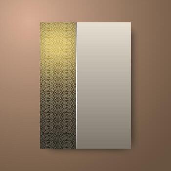 Elegant Cover Design with Geometric Pattern for Book Template vector