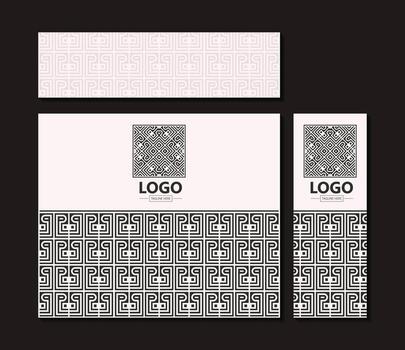 Packaging Box Design Layout with Repeating Pattern Element. vector