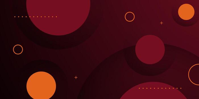 resumen oscuro rojo circulo antecedentes. sencillo naranja circulo modelo elemento antecedentes. frio bandera diseño. vector