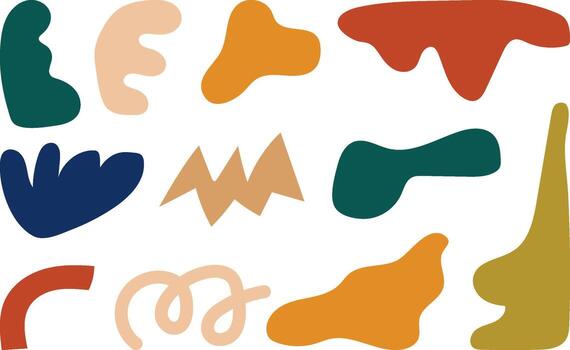 pastel resumen gotas colección para gráfico diseño vector