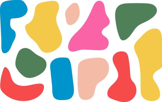 plano vistoso gotas y resumen diseño elementos vector