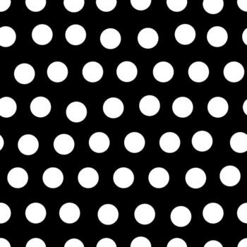 black and white polka dots pattern grid repeating background vector