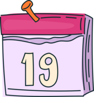 verde abril calendario clipart, mano dibujado mensual icono png