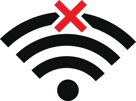 Internet Connection Icon set. network connection problem warning. Globe icon with no signal. No internet access crossed out symbol vector