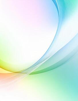 Vibrant 3D abstract backdrop featuring colorful gradients, futuristic details, and flowing wave patterns photo