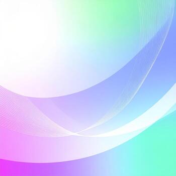 Vivid 3D gradient backdrop featuring futuristic elements and flowing waves in multiple colors photo