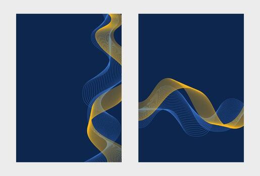 Set of abstract minimalist background for your cover design, book, flyer, brochure and more. Abstract lines and stripes design. Wavy lines and stripes background design vector