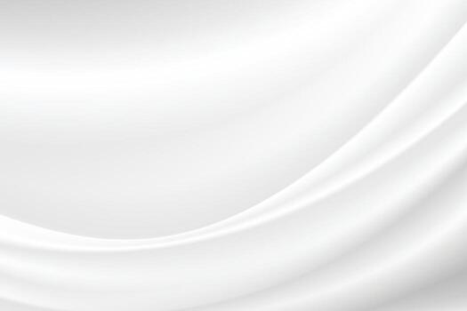 white silk cloth fabric wave overlapping with light and shadow. white and gray abstract texture background vector