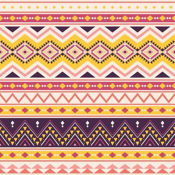 Tribal striped seamless pattern. Aztec geometric background. Can be used in textile design, web design for making of clothes, accessories, decorative paper, wrapping. vector