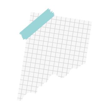 Torn paper notes scattered on a clean surface, showcasing rough edges and soft shadows in a minimalist flat lay composition. vector