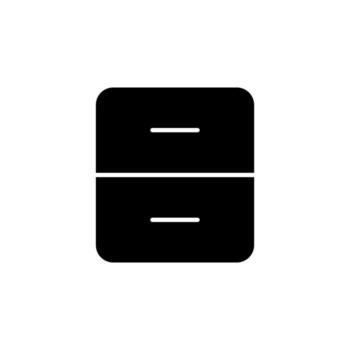 Storage Archive Solid Icon for Interface UI vector