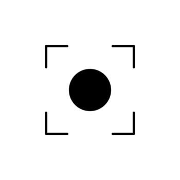 Scan Symbol Solid Icon for Web Display vector