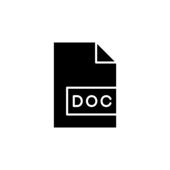 Digital Document Solid Icon for UI Use vector