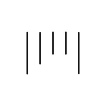 Barcode Symbol Line Icon for App Interface vector