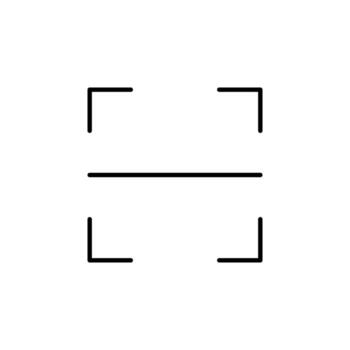 Scan Area Line Icon for Digital Platform vector