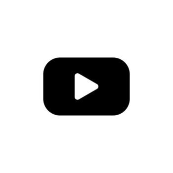 Media Player Solid Icon for Playback Interface vector