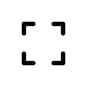 QR Code Solid Icon for Mobile Screen vector