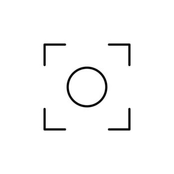 Scan Frame Line Icon for App Interface vector