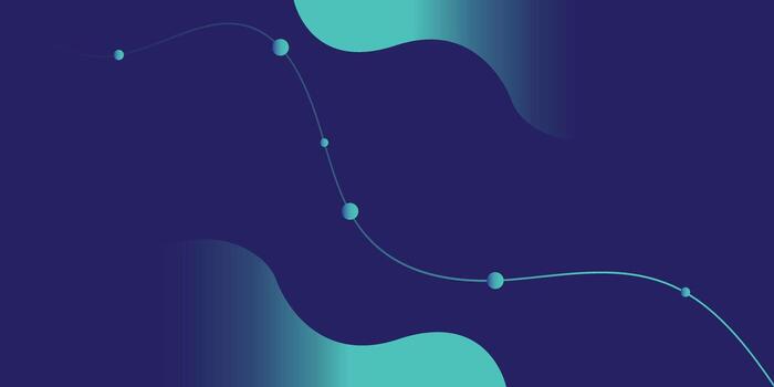 Fluid Gradient Abstract Background with Blue Dotted Curve Line vector