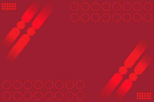 Red Abstract Geometric Background with Gradient Shapes and Circles vector