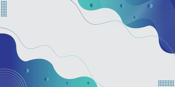 moderno fluido resumen antecedentes con azul degradado olas y mínimo elementos vector