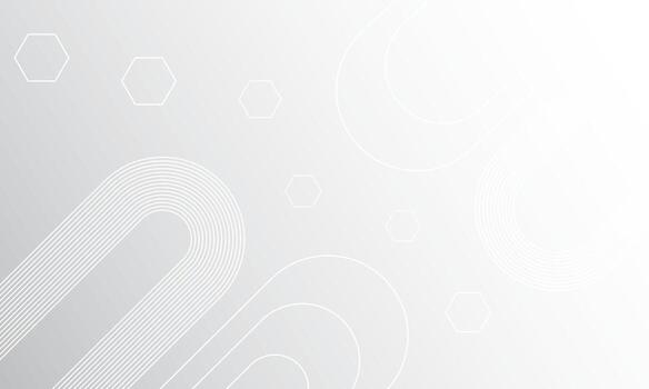 blanco mínimo futurista resumen antecedentes con línea y hexágono elementos vector
