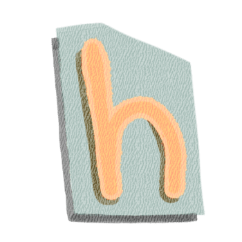 vintage alfabeto h png