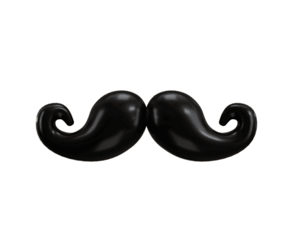 Mustache icon 3d render concept of symbolic item for Brave man hipster Mustache icon illustration png