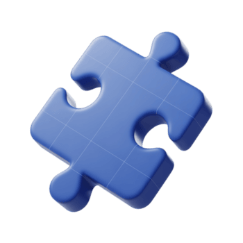 ein Single Blau Puzzle Stück isoliert auf transparent Hintergrund, symbolisieren Verbindung, Lösung, und Probleme lösen png