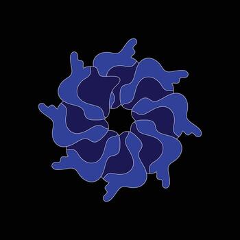 dinámica azul resumen geométrico modelo vector