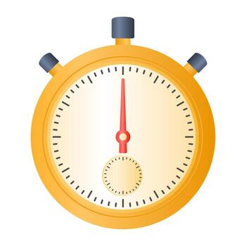 Stopwatch Speed Timer . Timer Symbol. Time Management. Simple Stopwatch Icon. vector