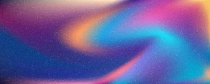 Trendy bright color gradient. Abstract blurred texture noise background. Grainy film effect texture gradient template. vector