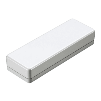 bianca rettangolare scatola con liscio superficie e arrotondato bordi isolato su trasparenza sfondo, semplice e pulito design png