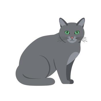 Adorable feline illustrations for print and web projects vector