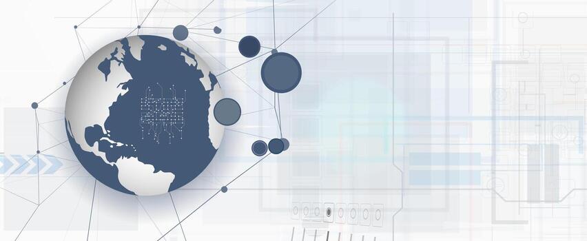 The abstract earth technology background for science and business vector