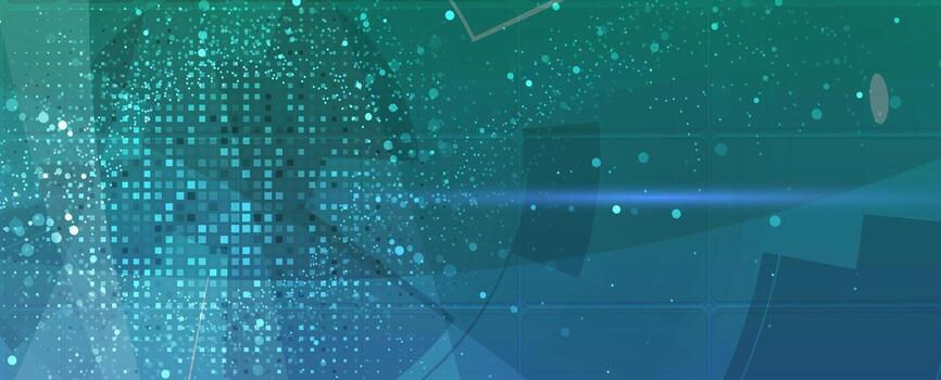 Technology innovation dot background, idea of global business solution vector