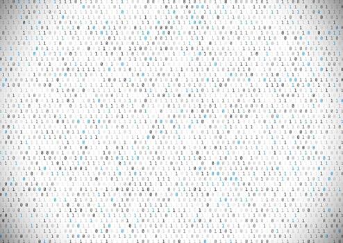 Abstract background with modern binary code text design vector