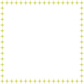 Star square frame. Outer space star. Frame with empty space for your text vector